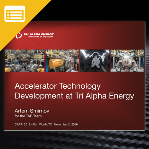 Accelerator Technology Development at TAE Technologies