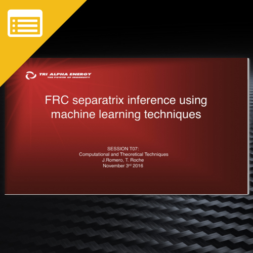 FRC separatrix inference using machine learning techniques