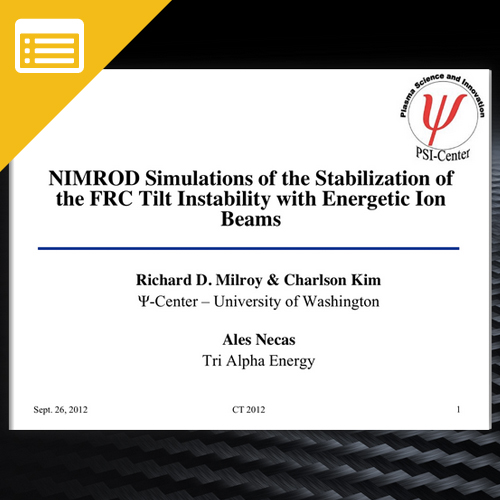 NIMROD Simulations of the Stabilization of the FRC Tilt Instability with Energetic Ion Beams