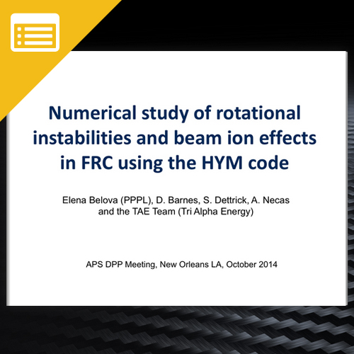 Numerical study of rotational instabilities and beam ion effects in FRC using the HYM code