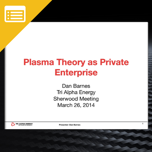 Plasma Theory as Private Enterprise