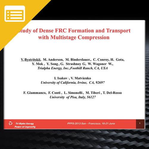 Study of Dense FRC Formation and Transport with Multistage Compression