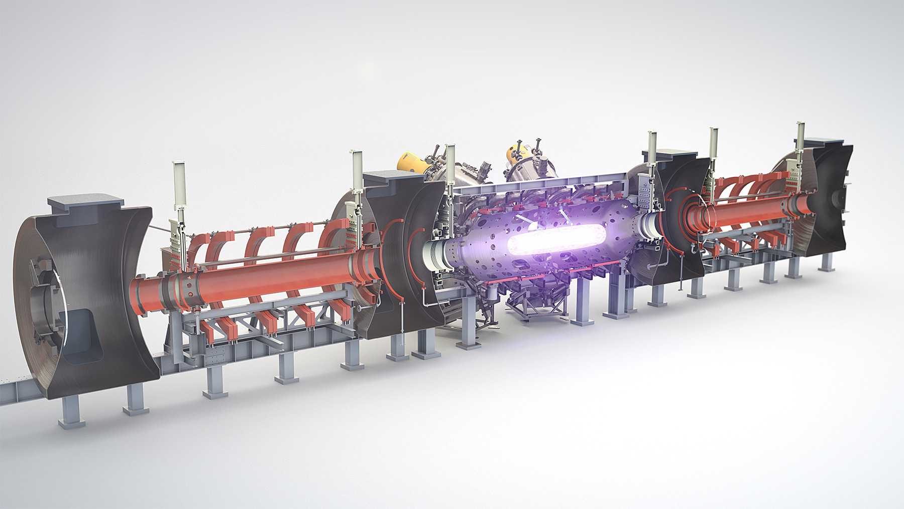 Exterior rendering of TAE’s fifth-generation fusion research reactor Norman.